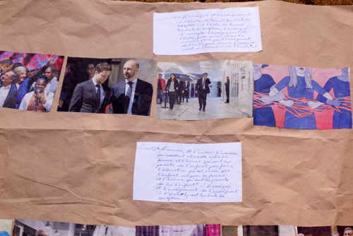 Collage Georges Adéagbo 2022